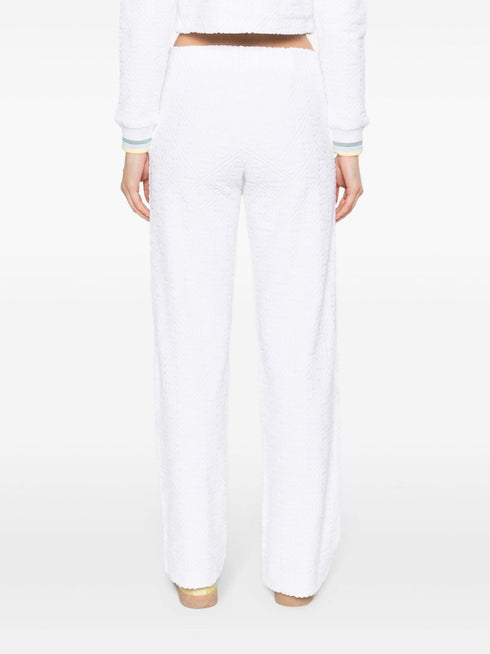 towelling-finish track trousers