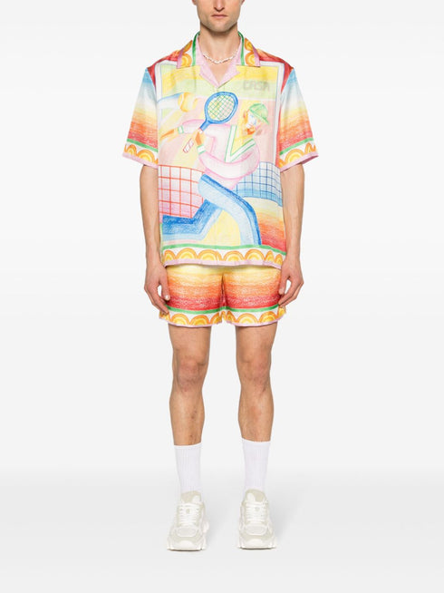 Szorty jedwabne Crayon Tennis Player