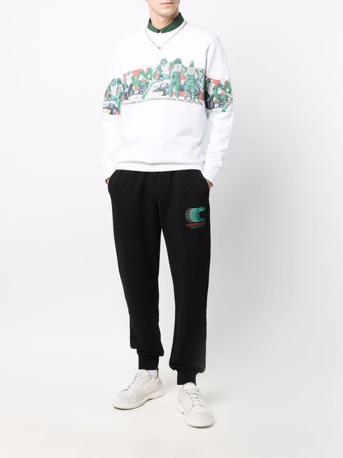 logo-print track pants
