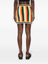 striped towelling miniskirt