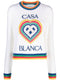 Heart logo-intarsia bouclé jumper