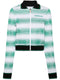logo-embroidered striped sweatshirt