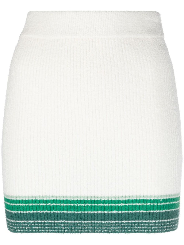 spódnica w paski, prążkowana