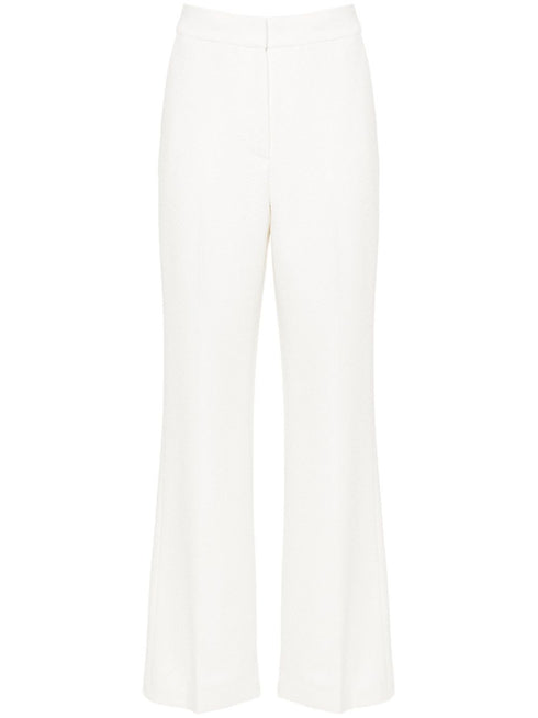 bouclé tailored trousers