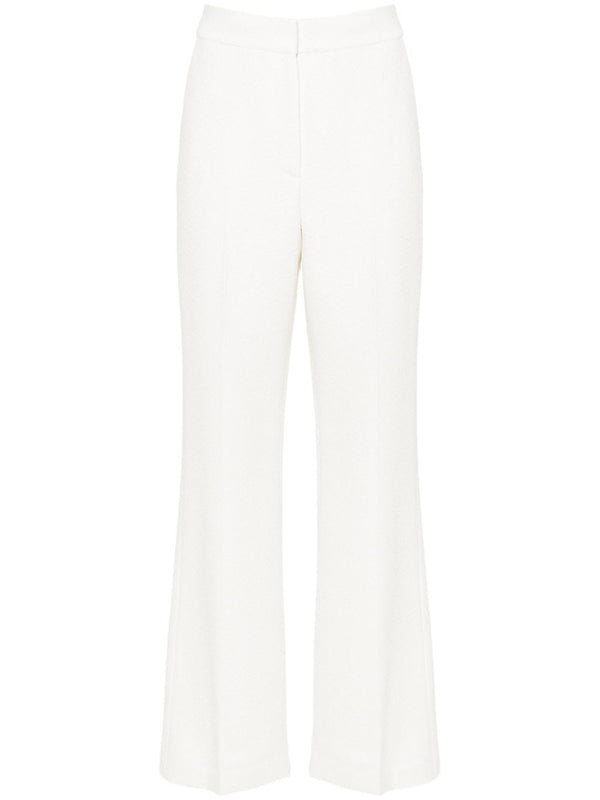 bouclé tailored trousers