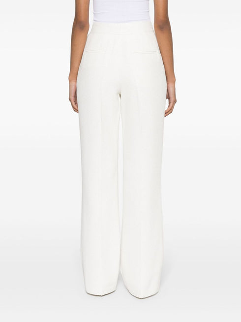 bouclé tailored trousers