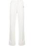 logo-patch side-stripe fleece track pants
