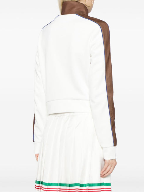 kurtka z panelowym kołnierzem