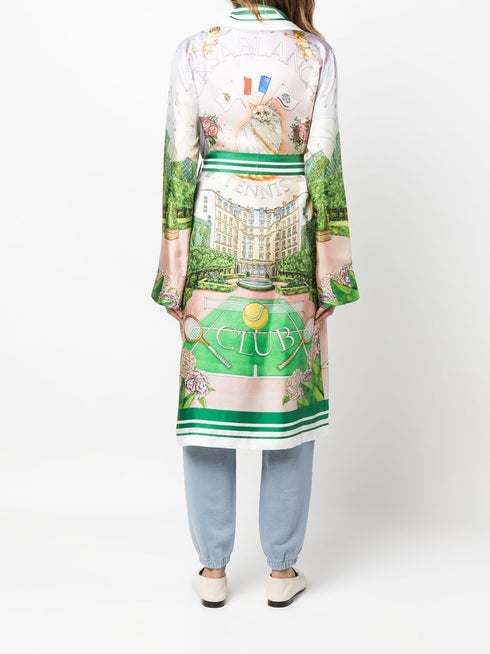 Płaszcz z paskiem Tennis Club