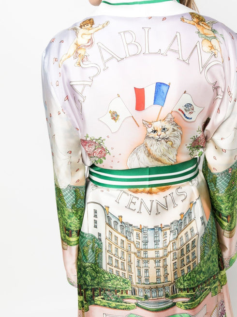 Płaszcz z paskiem Tennis Club