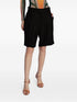 concealed-fastening knee-length shorts