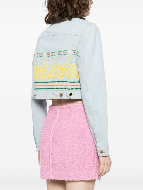 kurtka dżinsowa z haftowanymi detalami