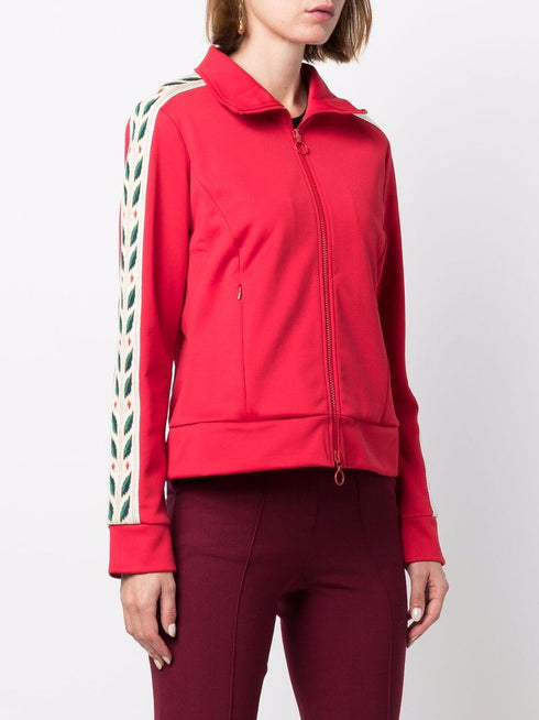 stripe-detail track jacket