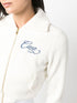 embroidered-logo zip-fastening jacket