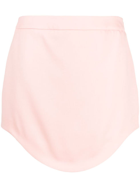 tailored wool mini skirt