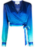 The Night View wrap blouse