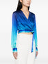 The Night View wrap blouse