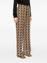 Heart-jacquard virgin-wool trousers