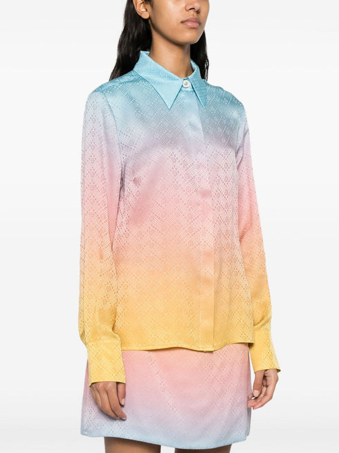 Pastel Gradient silk shirt