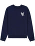 Yankees-motif crew neck sweatshirt
