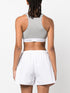 logo-underband ribbed sports bra