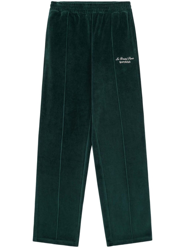 Faubourg velour track pants