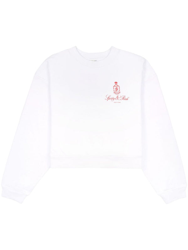 Vendome crew-neck crop top