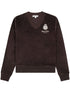 Crown cotton velour sweatshirt
