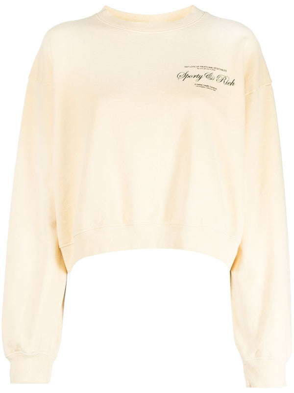 logo-print cotton sweatshirt