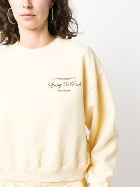 logo-print cotton sweatshirt