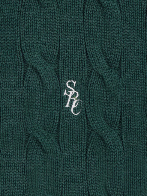 logo-embroidered cotton jumper