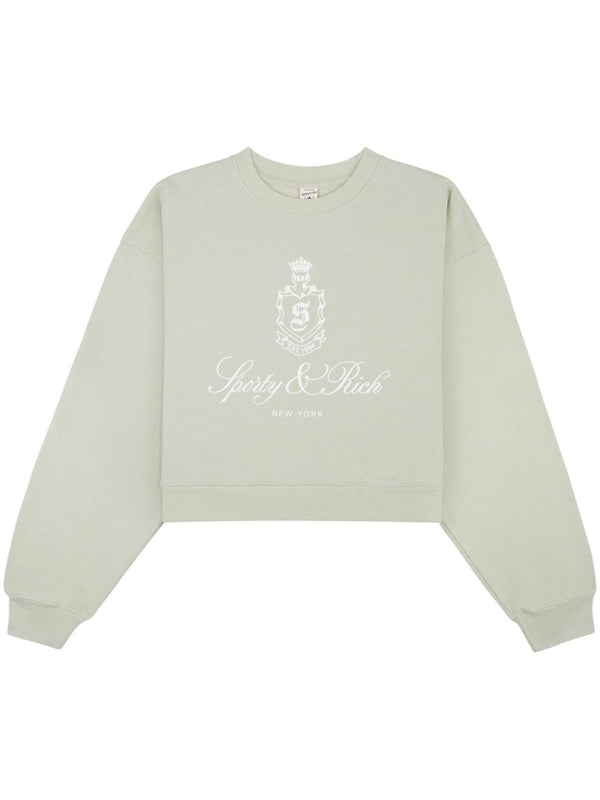 Vendome cropped cotton sweatshirt