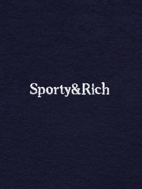 embroidered-logo polo sweatshirt