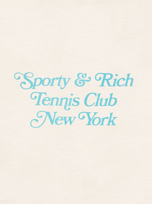Tennis Club logo-print hoodie