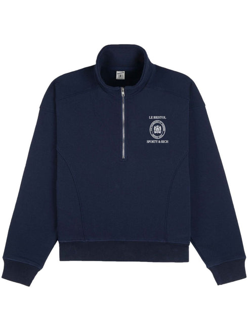 Crest Seal quarter-zip sweatshirt