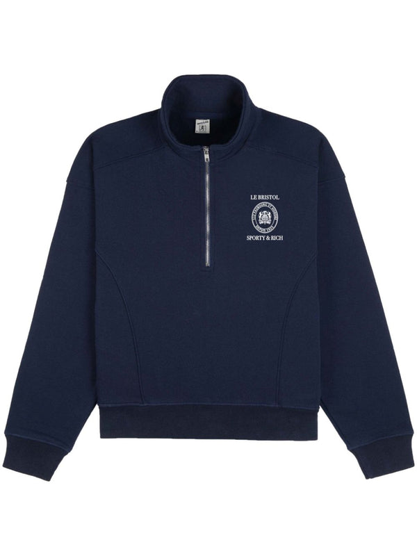Crest Seal quarter-zip sweatshirt