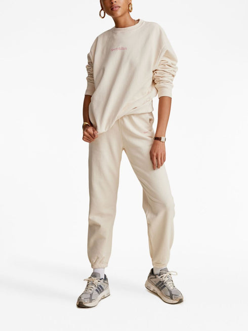 Serif logo-print track pants