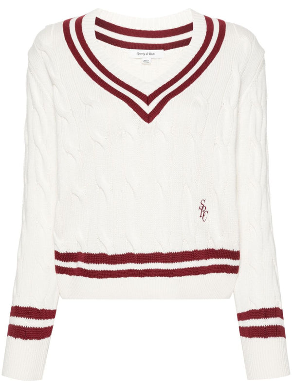 SRC cable-knit jumper