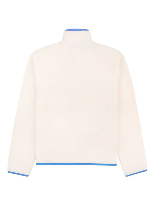 Serif logo-embroidered polar sweatshirt