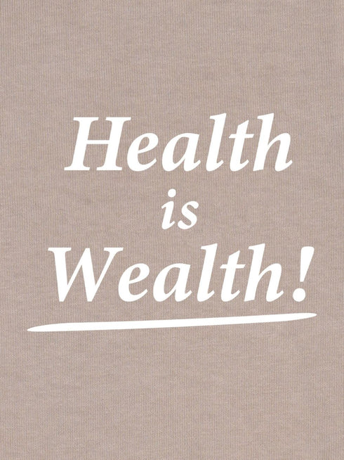 Bluza z kapturem z bawełny Health Is Wealth