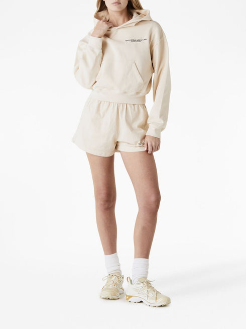 bluza z kapturem z nadrukiem z bawełny