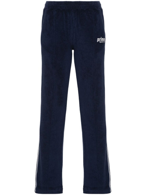 logo-embroidered terry-cloth trousers