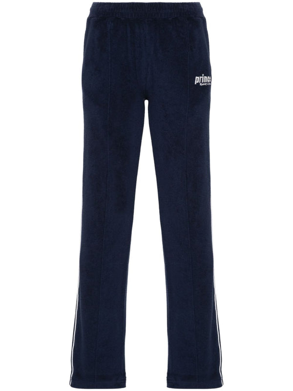 logo-embroidered terry-cloth trousers
