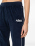 logo-embroidered terry-cloth trousers