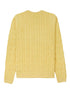 logo-embroidered cable-knit jumper