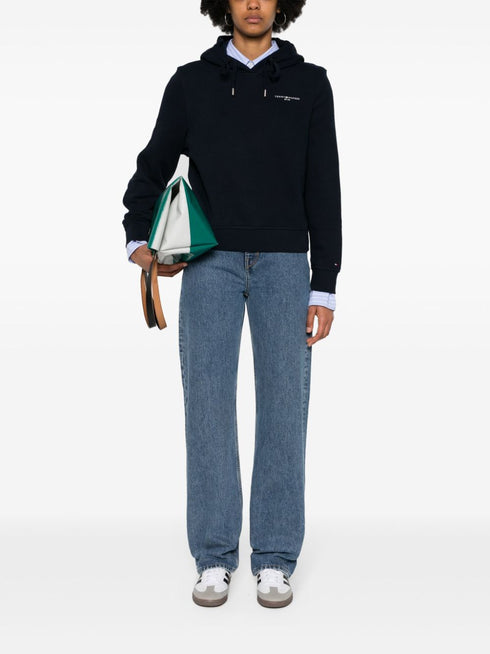 high-rise wide-leg jeans