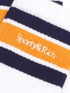 Serif logo-embroidered cotton socks