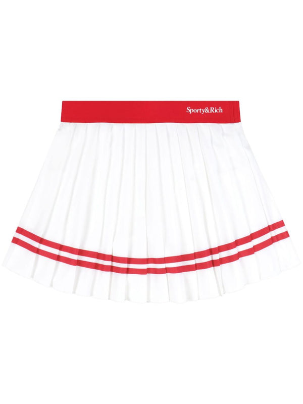 Serif pleated skirts