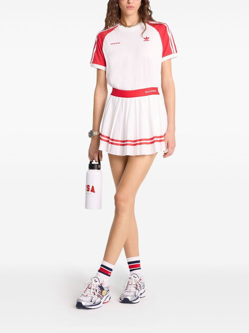 Serif pleated skirts