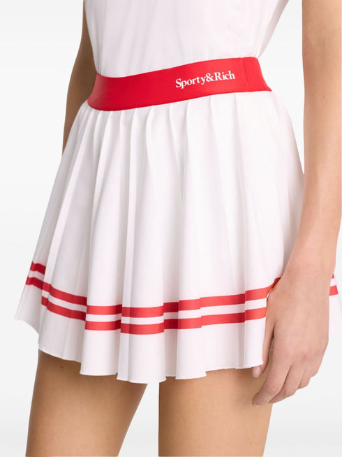 Serif pleated skirts